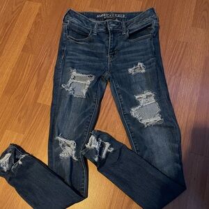 American Eagle ripped jeans